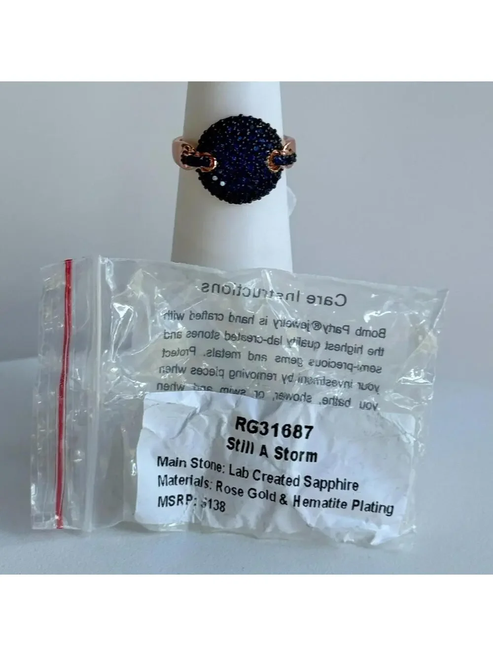 Bomb Party September Sz 5 Pave Ring 
